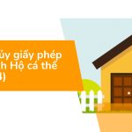 Thủ tục hủy giấy phép kinh doanh Hộ cá thể (Mới 2024)