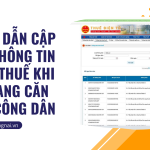 Hướng dẫn cập nhật thông tin mã số thuế khi đổi sang Căn cước công dân