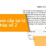 Thủ tục xin cấp lại lý lịch tư pháp số 2