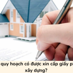 Đất quy hoạch có được xin cấp giấy phép xây dựng?