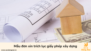 Mẫu đơn xin trích lục giấy phép xây dựng