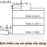 Quy định chiều cao xin phép xây dựng nhà ở