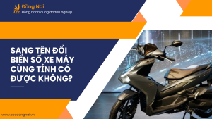 Sang tên đổi biển số xe máy cùng tỉnh có được không?