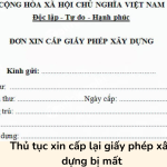 Thủ tục xin cấp lại giấy phép xây dựng bị mất