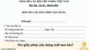 Xin giấy phép xây dựng mất bao lâu?