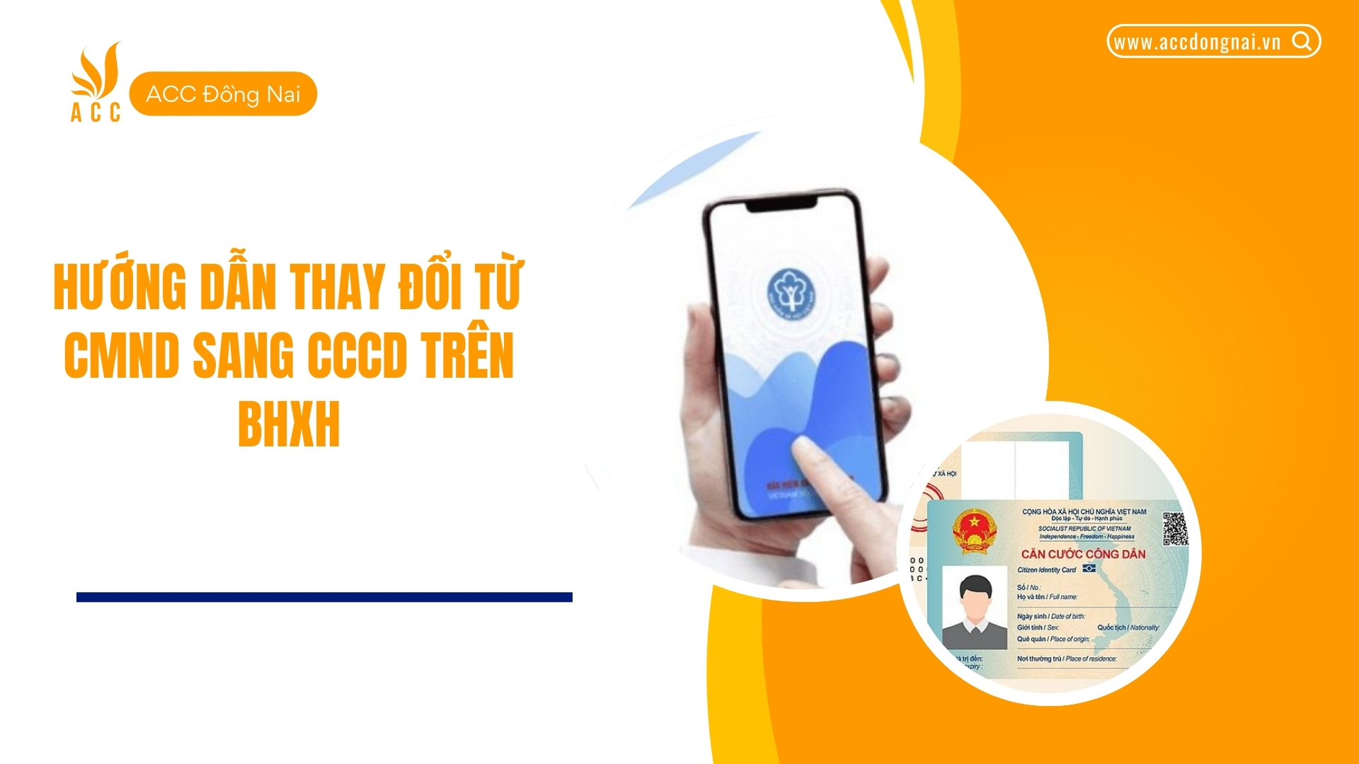 Hướng dẫn thay đổi từ CMND sang CCCD trên BHXH