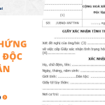 Mẫu chứng nhận độc thân