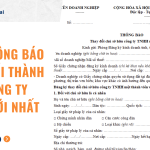 Mẫu thông báo thay đổi thành viên công ty TNHH mới nhất