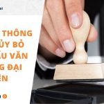 Thủ tục thông báo hủy bỏ con dấu văn phòng đại diện