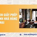 Dịch vụ xin giấy phép kinh doanh nhà hàng tại Đồng Nai