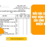 Mẫu báo cáo kết quả hoạt động kinh doanh của công ty TNHH