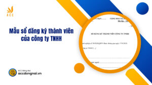 Mẫu sổ đăng ký thành viên của công ty TNHH