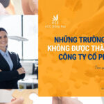 Những trường hợp không được thành lập công ty cổ phần