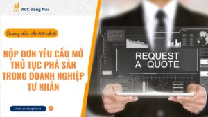 Nộp đơn yêu cầu mở thủ tục phá sản trong Doanh nghiệp Tư nhân