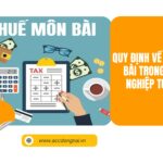 Quy định về thuế môn bài trong doanh nghiệp tư nhân