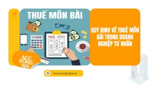 Quy định về thuế môn bài trong doanh nghiệp tư nhân