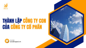 Thành lập công ty con của công ty cổ phần