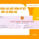 Dịch vụ Trích lục giấy đăng ký kết hôn tại Đồng Nai