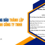 Mẫu thông báo thành lập chi nhánh công ty TNHH