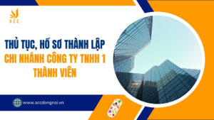 Thủ tục, hồ sơ thành lập chi nhánh công ty TNHH 1 thành viên