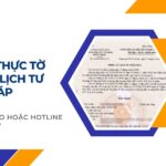 Chứng thực tờ khai lý lịch tư pháp