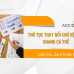 Thủ tục thay đổi chủ hộ kinh doanh cá thể