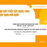 Mẫu gia hạn giấy phép xây dựng theo quy định mới nhất