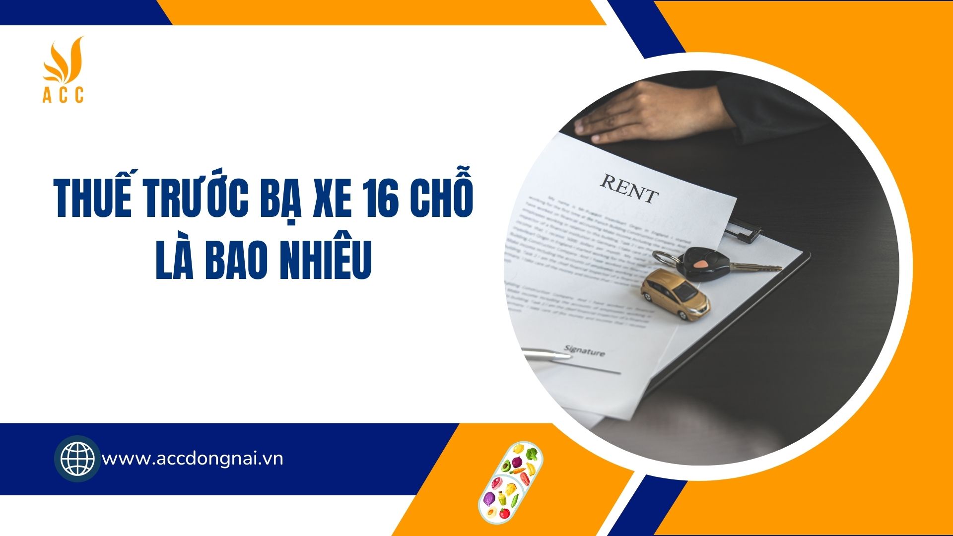 Thuế trước bạ xe 16 chỗ là bao nhiêu
