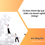 Có được thành lập quỹ từ thiện của doanh nghiệp_ không