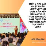 Đồng Nai cập nhật pháp luật về tinh gọn, sắp xếp bộ máy cho hơn 200 người làm công tác phổ biến, giáo dục pháp luật