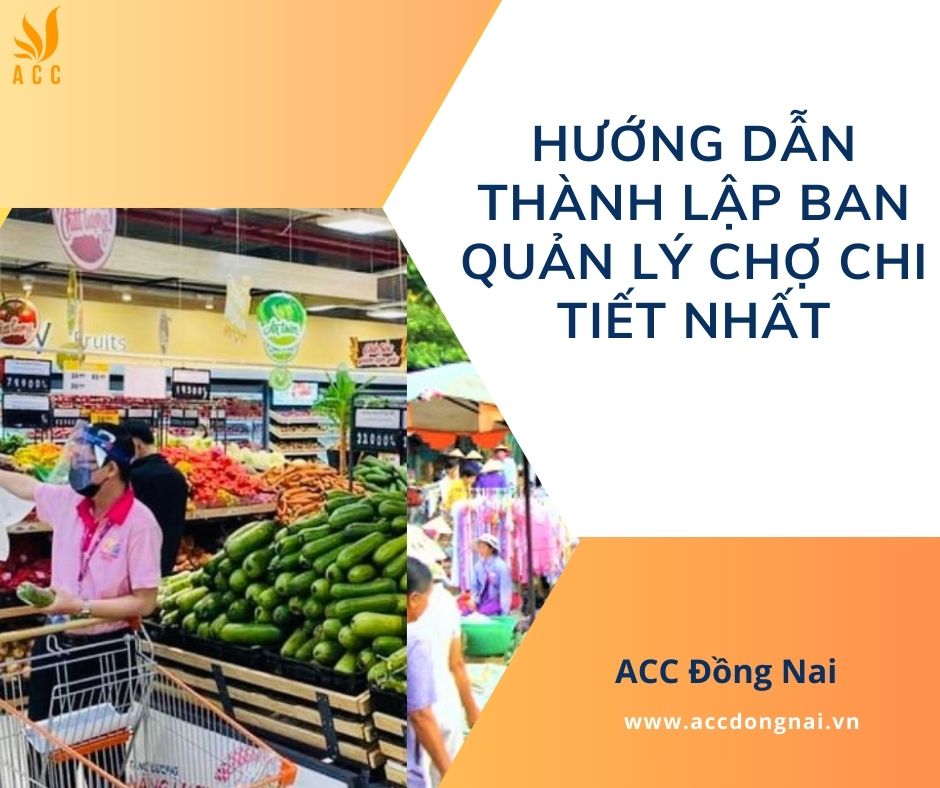 Hướng dẫn thành lập ban quản lý chợ chi tiết nhất