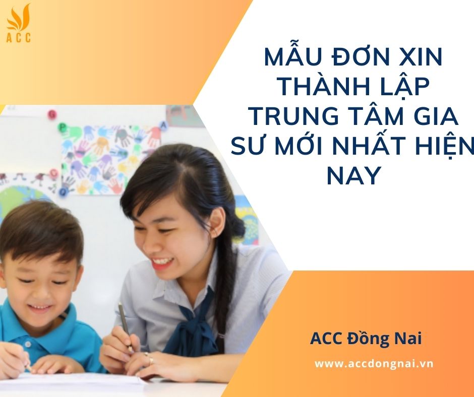 Mẫu đơn xin thành lập trung tâm gia sư mới nhất hiện nay