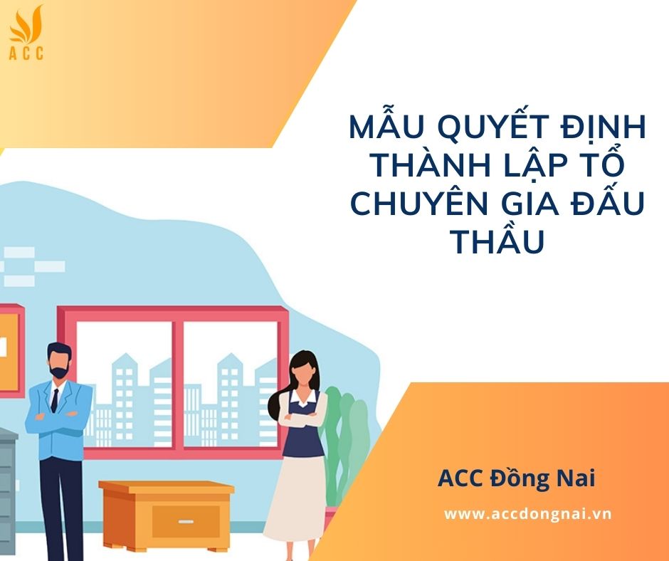Mẫu quyết định thành lập tổ chuyên gia đấu thầu