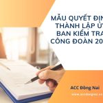 Mẫu quyết định thành lập ủy ban kiểm tra công đoàn 2025