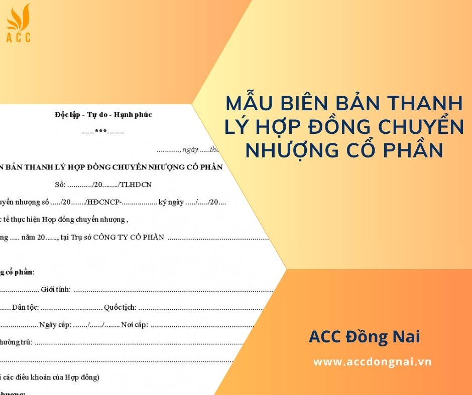 Mẫu biên bản họp chuyển nhượng cổ phần