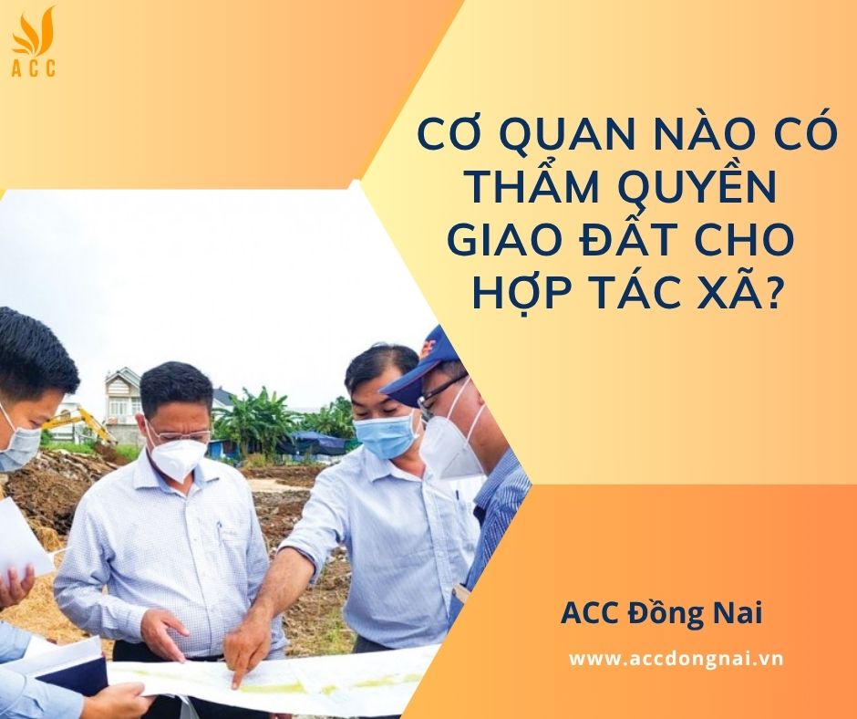 Cơ quan nào có thẩm quyền giao đất cho hợp tác xã?