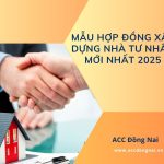 Mẫu hợp đồng xây dựng nhà tư nhân mới nhất 2025