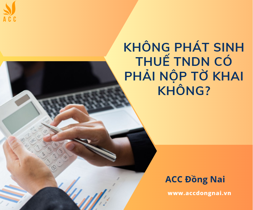 Không phát sinh thuế TNDN có phải nộp tờ khai không?
