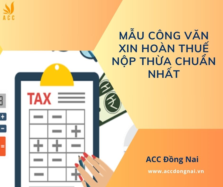 Mẫu công văn xin hoàn thuế nộp thừa chuẩn nhất