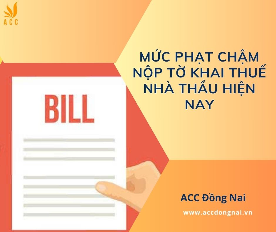 Mức phạt chậm nộp tờ khai thuế nhà thầu hiện nay