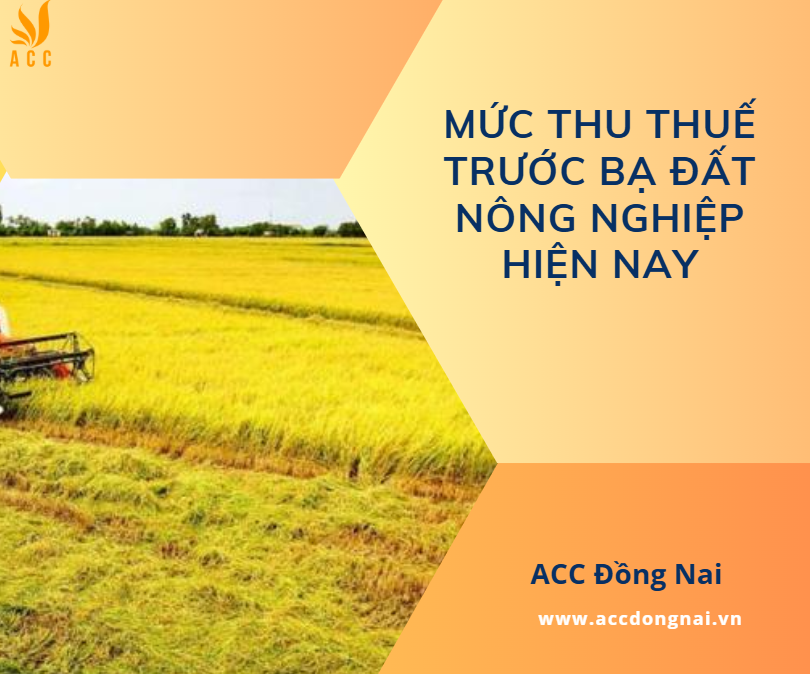 Mức thu thuế trước bạ đất nông nghiệp hiện nay