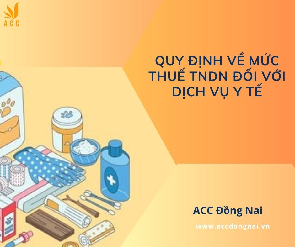 Quy định về mức thuế TNDN đối với dịch vụ y tế
