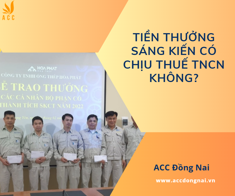 Tiền thưởng sáng kiến có chịu thuế TNCN không?