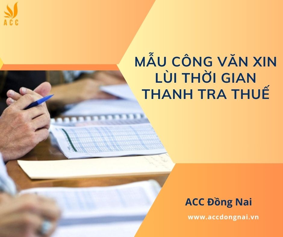 Mẫu công văn xin lùi thời gian thanh tra thuế