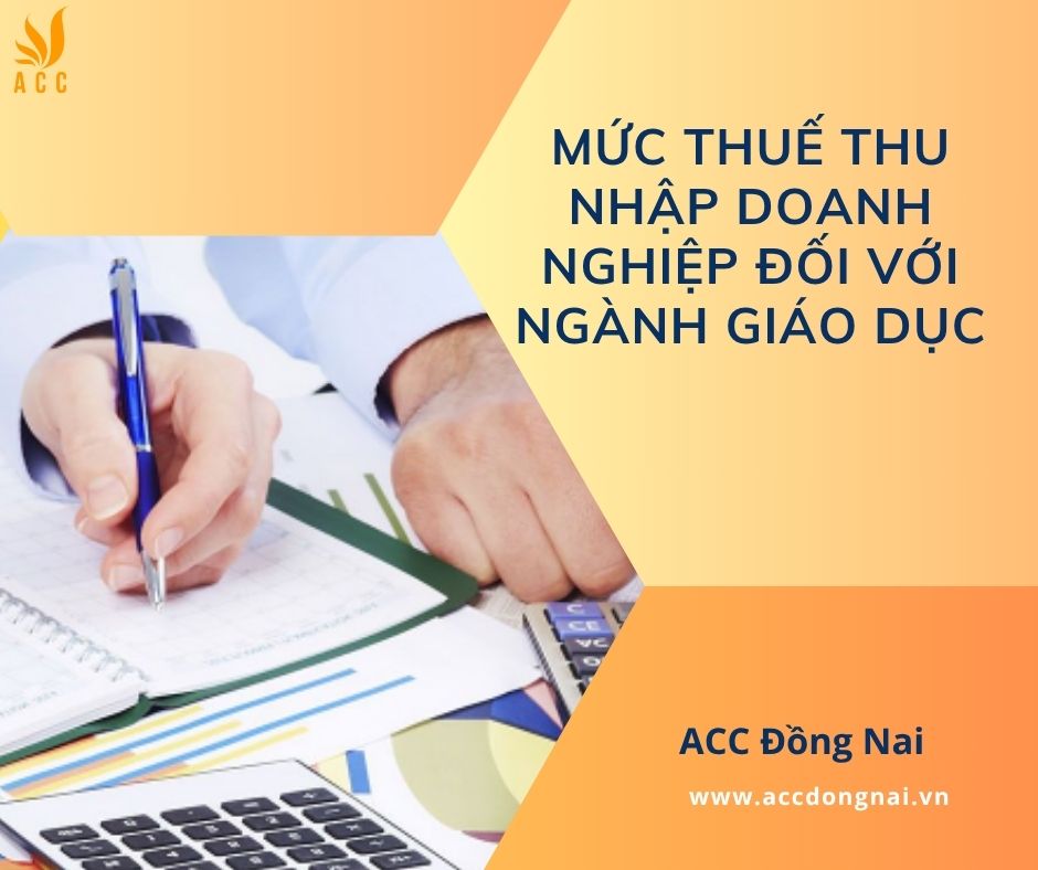 Mức thuế thu nhập doanh nghiệp đối với ngành giáo dục