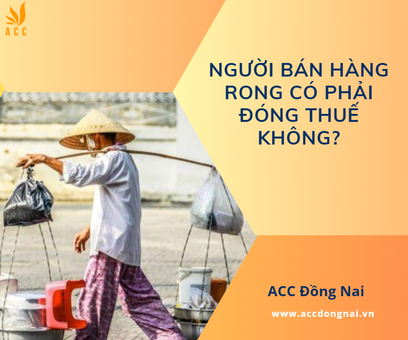 Người bán hàng rong có phải đóng thuế không?