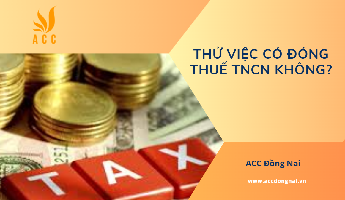 Thử việc có đóng thuế TNCN không?