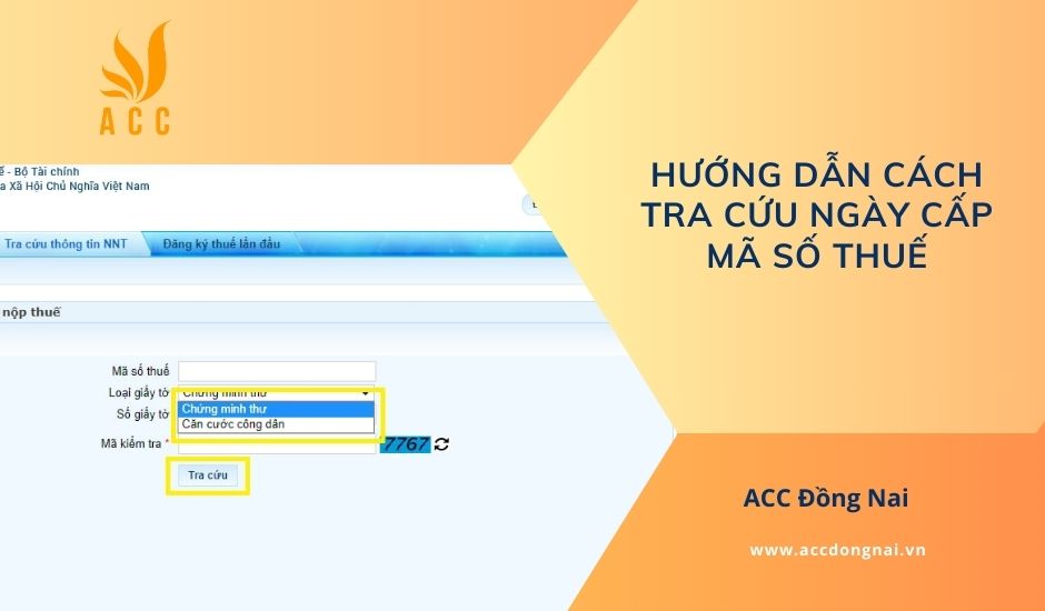 Hướng dẫn cách tra cứu ngày cấp mã số thuế