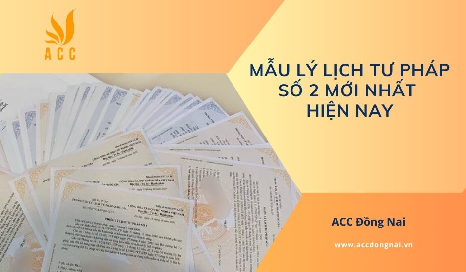 Mẫu lý lịch tư pháp số 2 mới nhất hiện nay