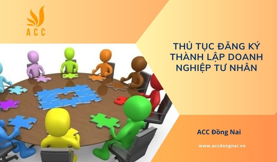 Thủ tục đăng ký thành lập doanh nghiệp tư nhân